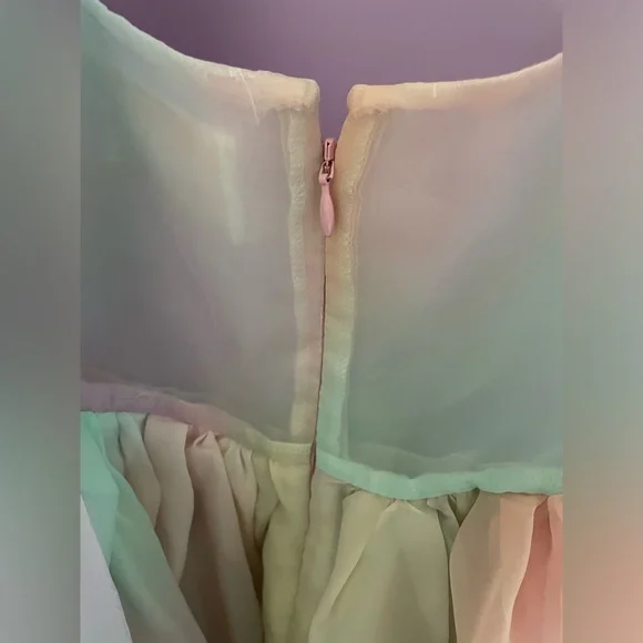 Selkie The Rainbow French Puff Dress (Large) - Picture 7 of 10